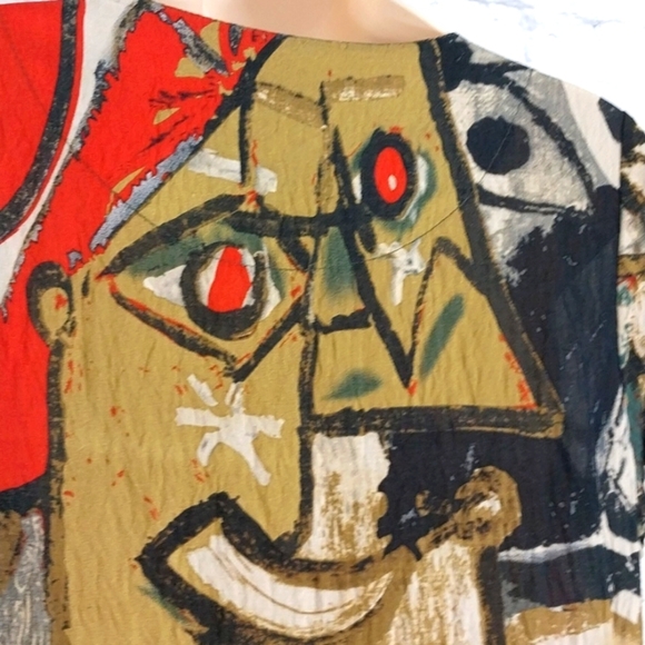 SYFS THC Artsy Dress Short Sleeves  Sz M - Picture 6 of 7